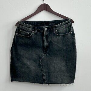 Banana Republic Factory Black Denim Skirt